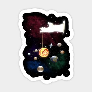 Space Yoyo Sticker